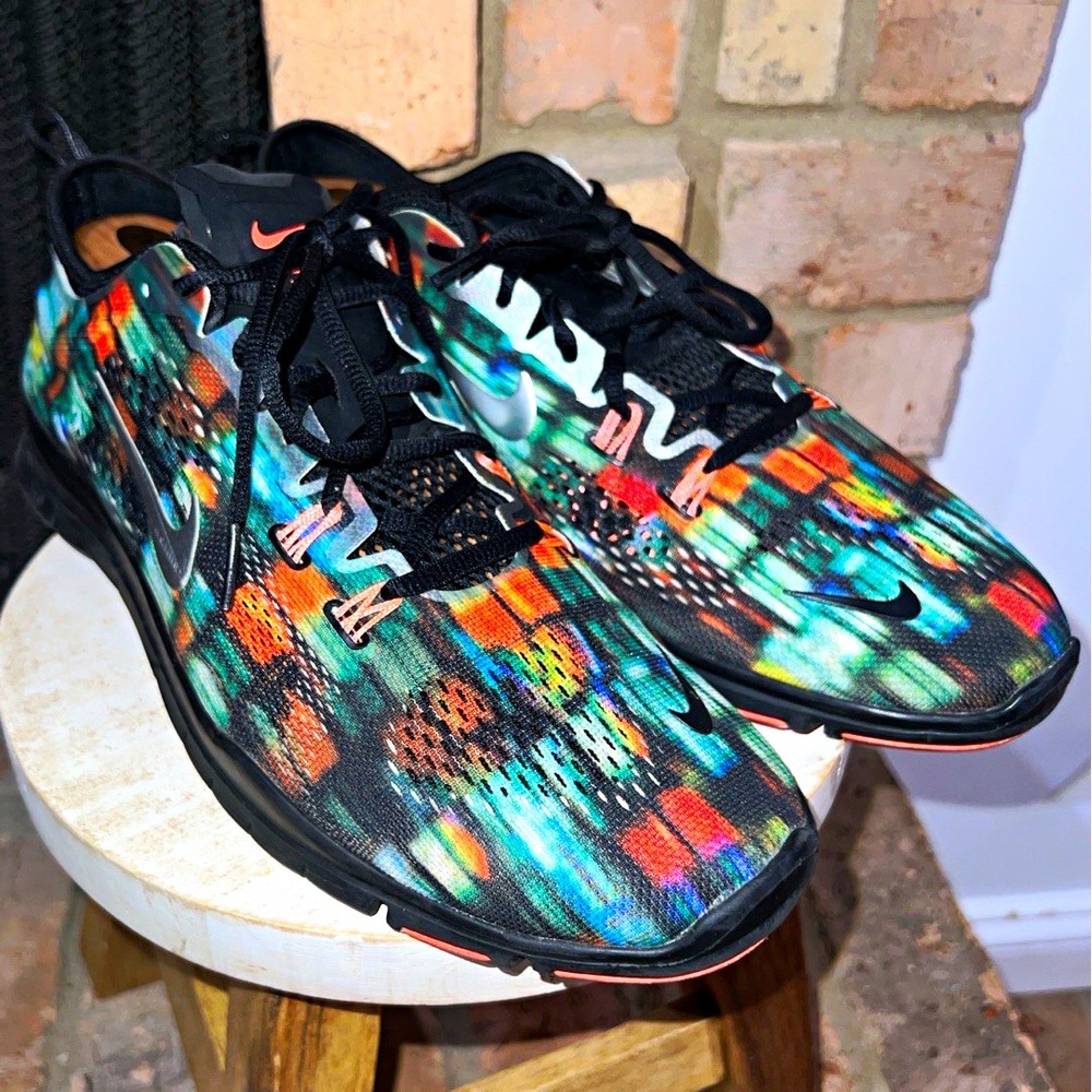 Nike Free 5.0 TR Fit 4 City Lights Womens 12 Multicolor 629832-007 Rare 2014